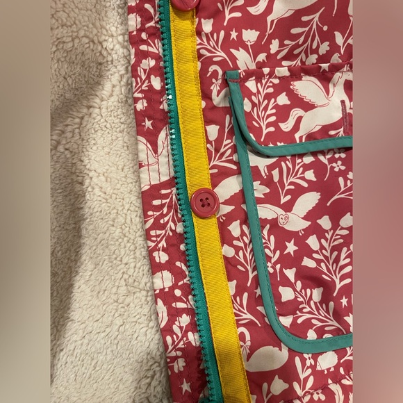 Mini Boden sherpa fleece lined hooded coat 8-9Y - Picture 4 of 5